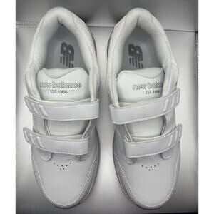 New Balance 928v3 White Leather Strap Orthopedic Shoes - Mens 5.5, Women's 7